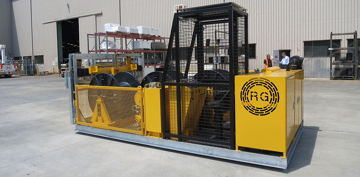 10kN 3-Drum Skid-Mounted Recovery Winch