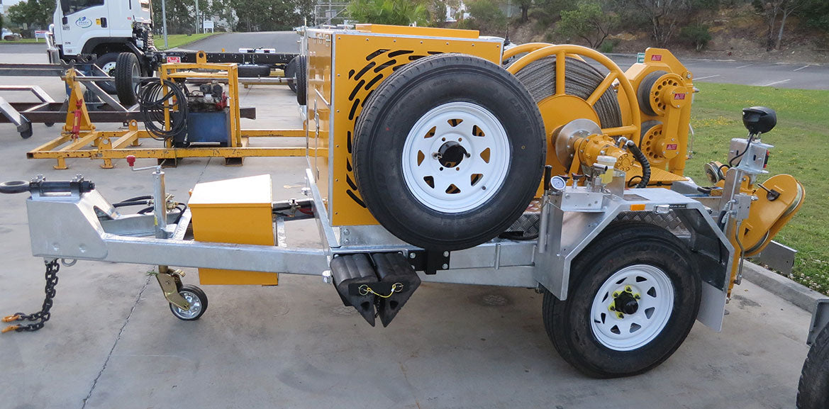 35kN Bull Wheel Winch – Trailer mount