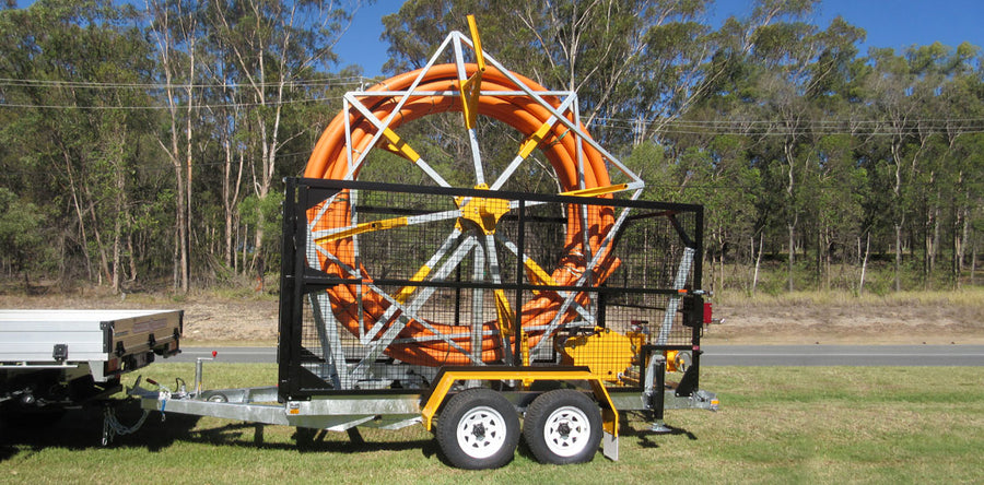 Conduit Trailer and Straightener