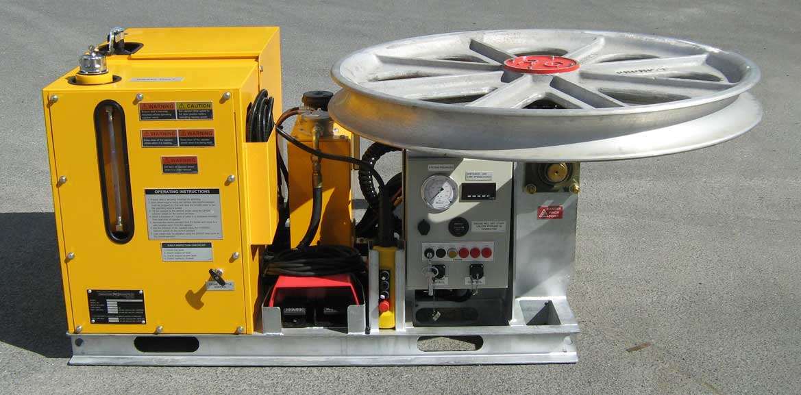 5kN Fibre Optic Skid-Mount Winch with Water Cooled Diesel Motor